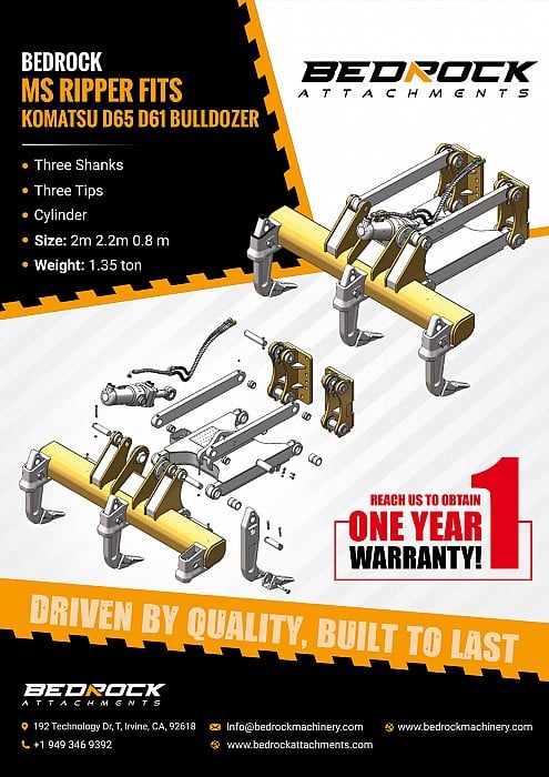 MS Ripper fits Komatsu D65 D61 Bulldozer for Sale | Headwater Equipment
