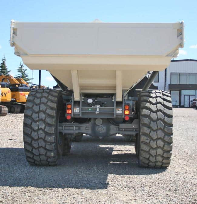 Rear of TEREX Trucks TA400