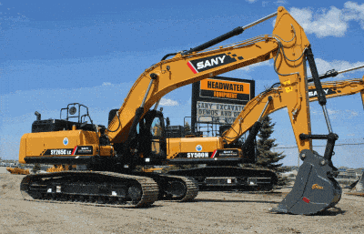 SANY Excavator Outside